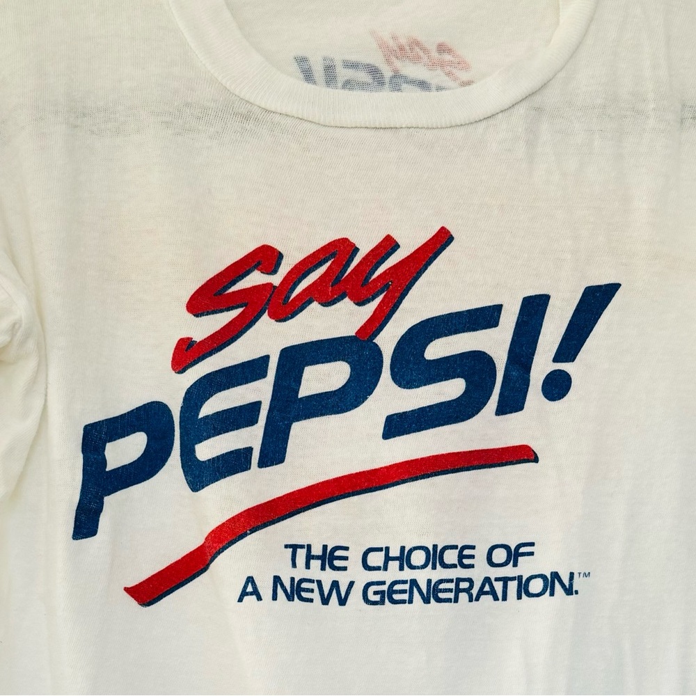 Vintage Say Pepsi! 1980s T-shirt